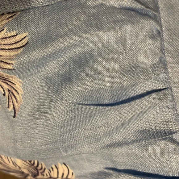 4 J Crew 100% Linen Tropical Palm Trees skirt. - Picture 3 of 7